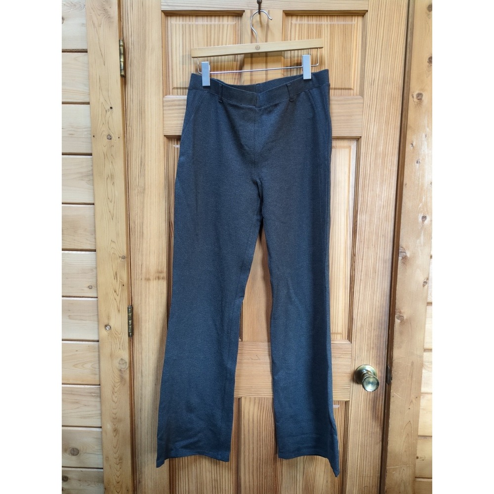 Quince Women's Charcoal Gray Ultra Stretch Ponte Bootcut Pants Size Large Tall - Picture 4 of 10